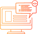 orange web development icon